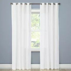 Threshold Solid Light filtering Curtain Panel